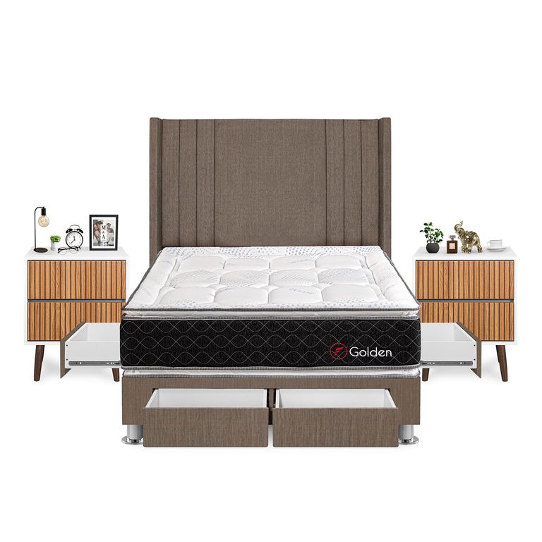 Dormitorio Golden 2Plz Marr+Vel Milan