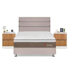 FORLI - DORM BOREAL QUEEN BEIGE+VEL ROMA
