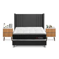 FORLI - DORM GOLDEN QUEEN GRIS+VEL MILAN