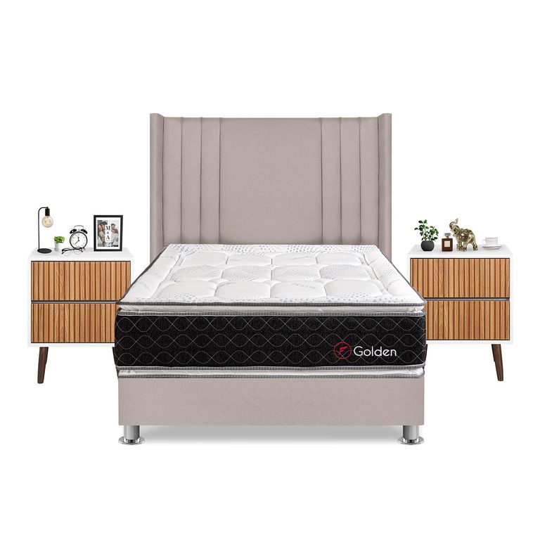 DORM GOLDEN 2PLZ BEIGE+VEL MILAN