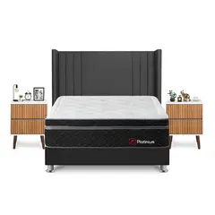 FORLI - DORM PLATINIUM QUEEN GRIS+VEL MILAN