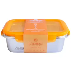 KEEP - Hermético Keep Metálico Naranja 1300 mL