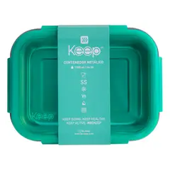 KEEP - Hermético Keep Metálico Verde 1300 mL