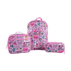 OFISCOOL - Set Mochila + Lonchera + Cartuchera Unicornio