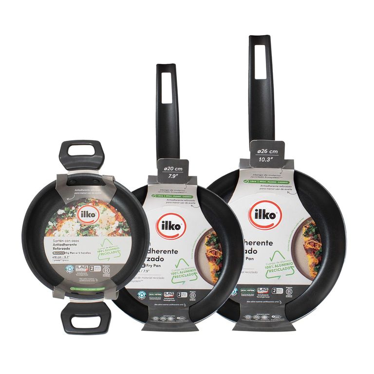 Pack Sartén Ilko Paila Cook Gray 20+26 cm