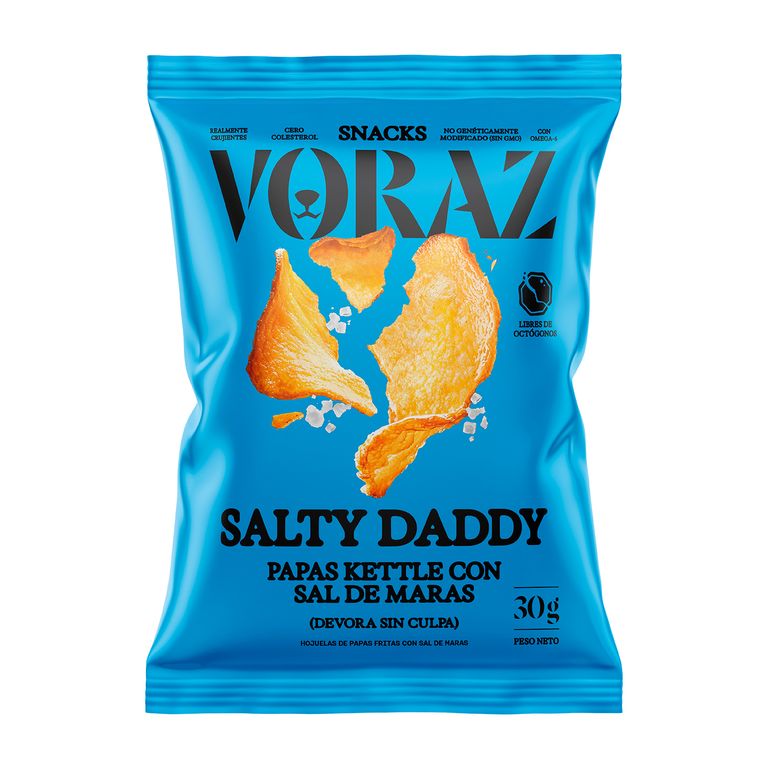 Papas Voraz Kettle Sal de Maras Bolsa 30 g