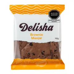 DELISHA - Brownie Delisha Manjar Empaque 110 g