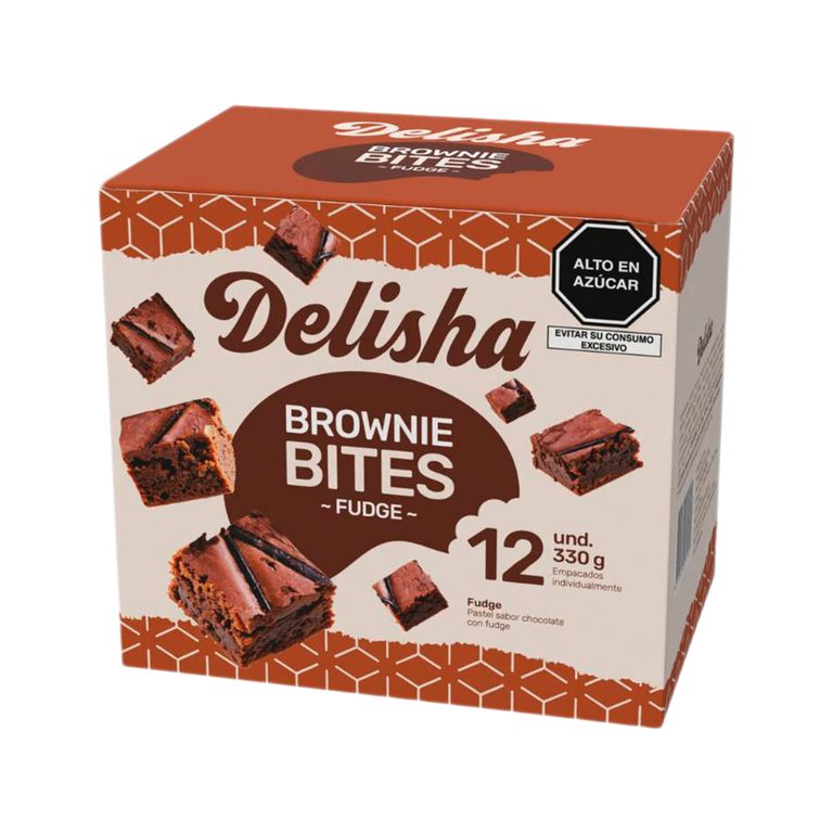 Brownie Bites Delisha Fudge Empaque 12 Und
