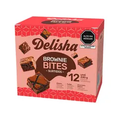 DELISHA - Brownie Bites Delisha Surtido Empaque 12 Und