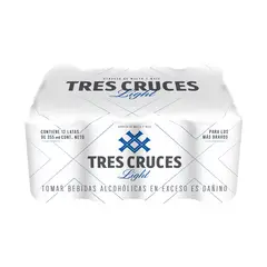 TRES CRUCES LIGHT - Cervezas Tres Cruces Light Empaque 12 Und 355 mL