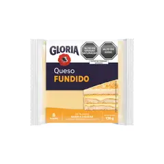 GLORIA - Queso Fundido Cheddar en Tajadas Gloria Empaque 136 g