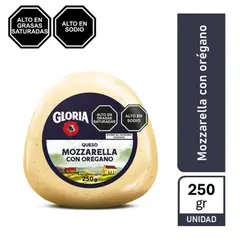 GLORIA - Queso Mozzarella con Orégano Gloria Bola Empaque 250 g