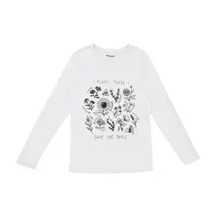 REDWOOD - Polo Estampado Manga Larga Teen Niña Redwood