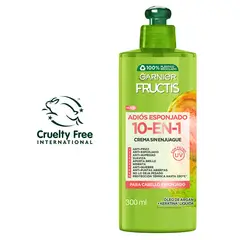 FRUCTIS - Crema para Peinar Fructis 10 en 1 Esponjado Botella 300 mL