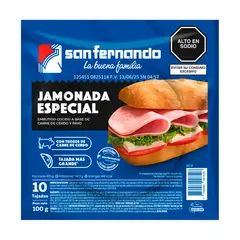 SAN FERNANDO - Jamonada Especial San Fernando Empaque 100 g