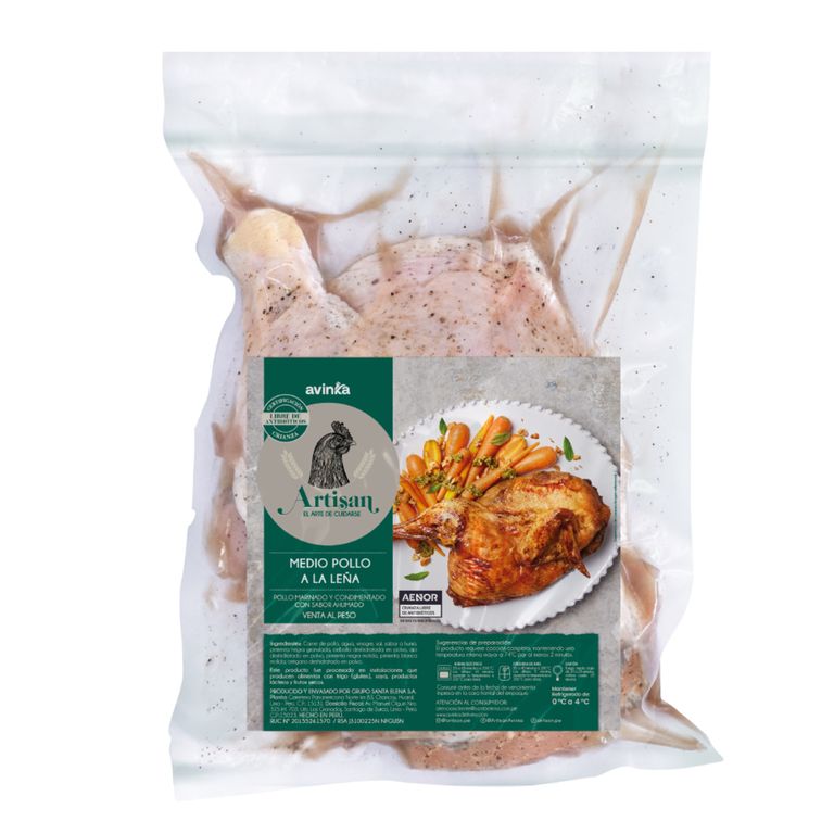 Medio Pollo A La Leña Artisan x Kg