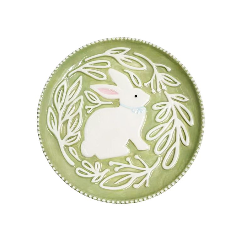 Plato Casa Joven Cerámica con Relieve Funny Bunny 21 cm