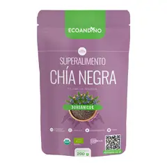 ECOANDINO - Chía Negra en Granos Orgánica Ecoandino Doypack 200 g