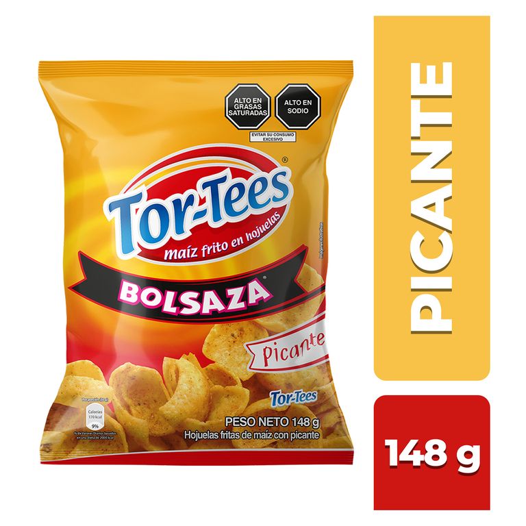 Snack de Maíz Tortees Picante Bolsa 148 g