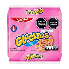 GLACITAS - GALLETAS GLACITA FRESA 30GR 6PQT