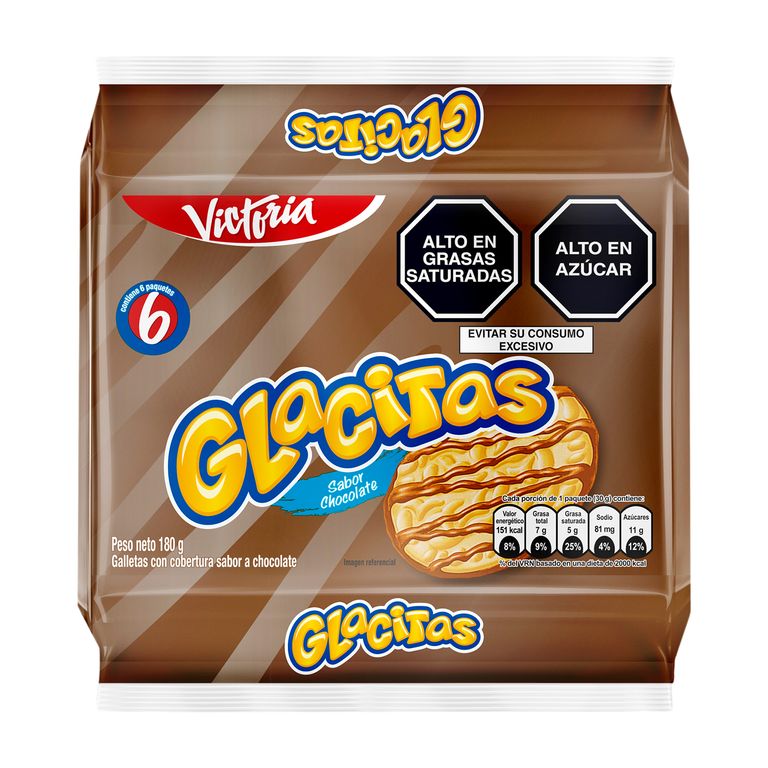 Galletas Glacitas Sabor Chocolate Empaque 180 g