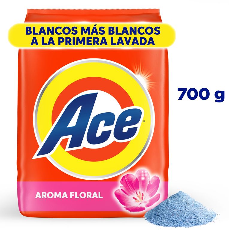Detergente En Polvo Ace Con Toque De Downy Limpieza Completa Bolsa 700 g