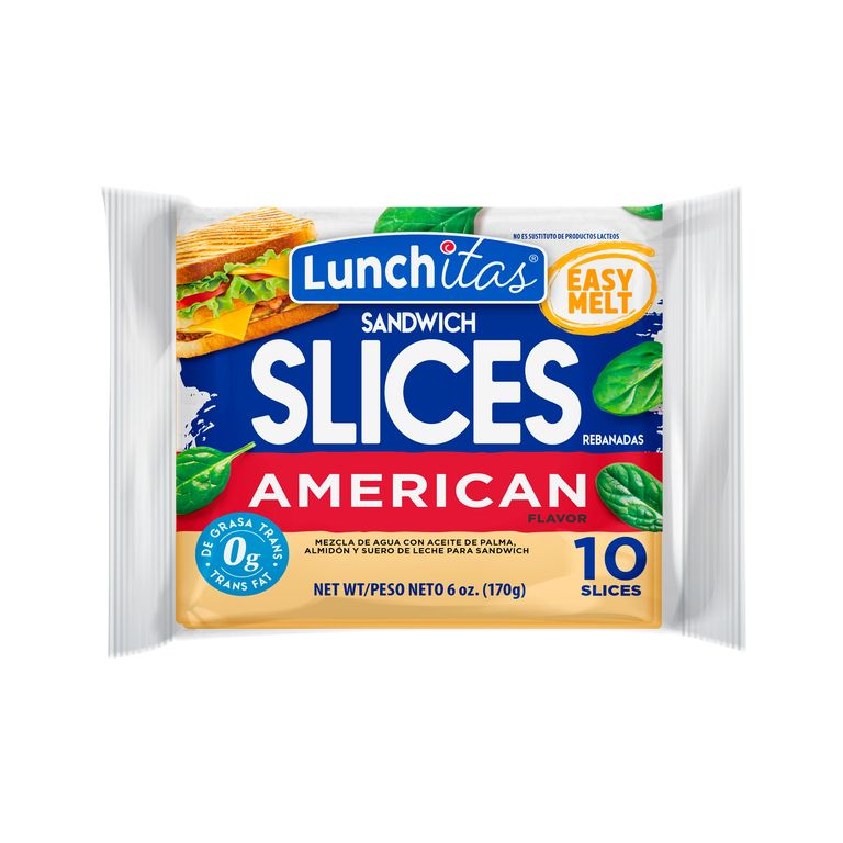 Queso Americano Fundido Lunchitas Empaque 170 g