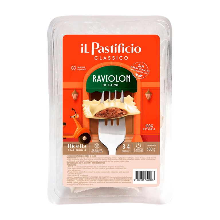 Raviolon Carne Il Pastificio Empaque 500 g