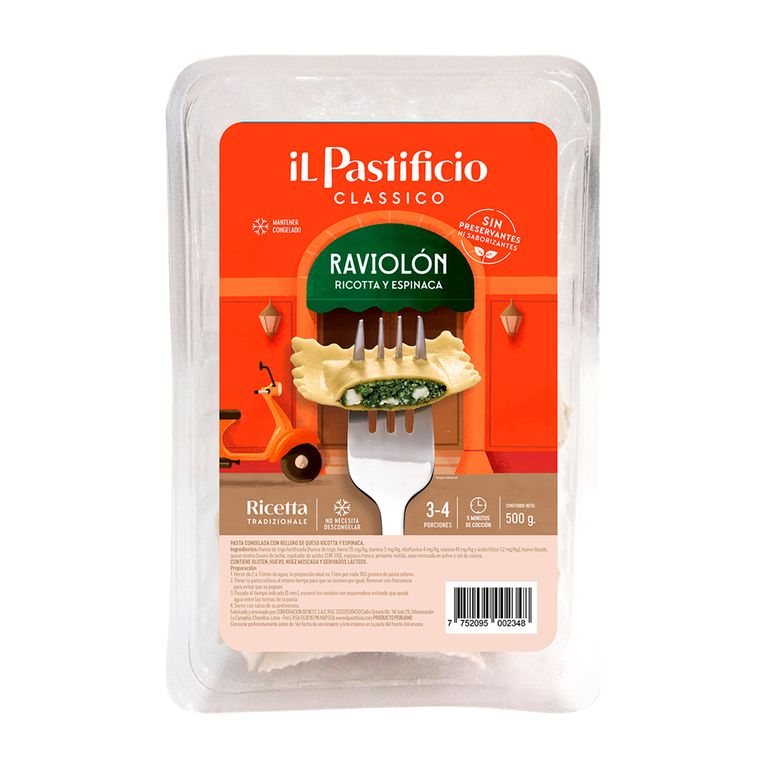 Raviolon Ricotta Il Pastificio Empaque 500 g