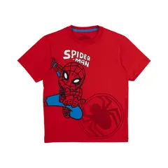 SPIDERMAN - Polo Manga Corta Spiderman Niño Redwood