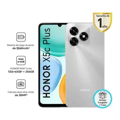 HONOR - Smartphone Honor X5C Plus 6Gb+256Gb Meteor Silver