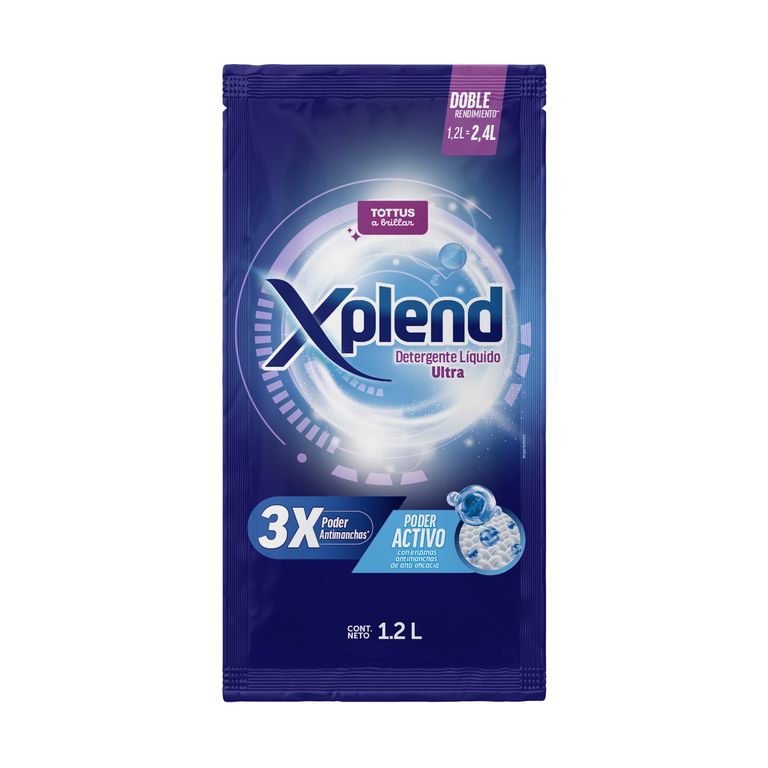 Detergente Líquido Xplend Ultra Doypack 1.2 L