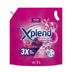 XPLEND - Detergente Líquido Xplend Frescura Floral Doypack 3 L