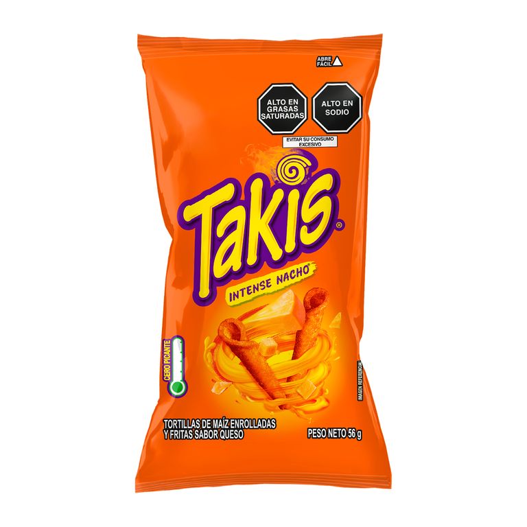Takis Intense Nacho Bolsa 56 g