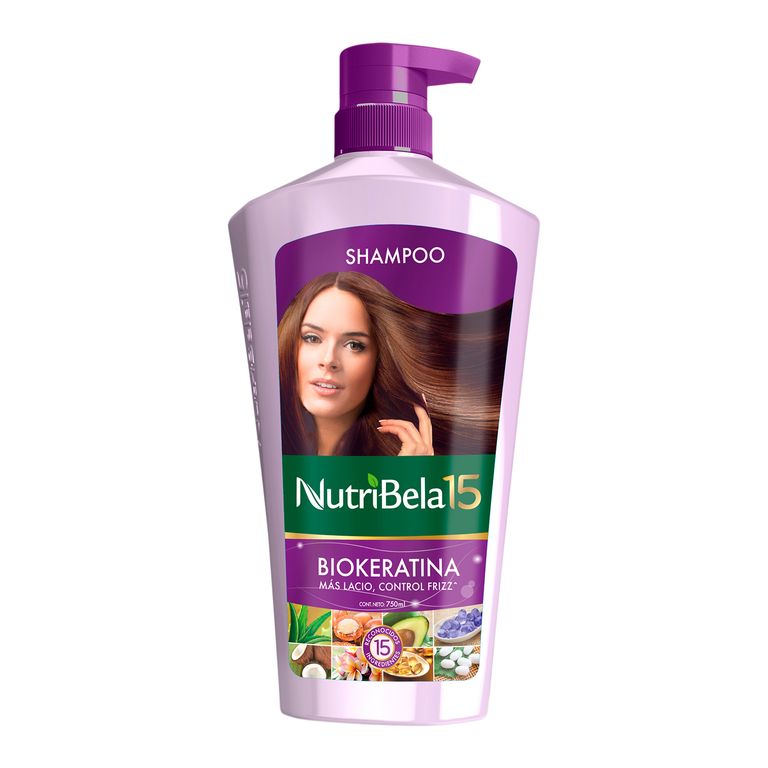 Shampoo Nutribela Biokeratina Envase 750 mL