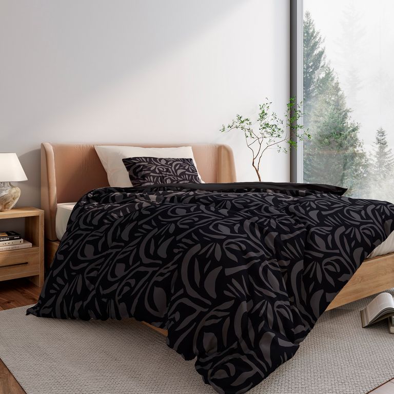 CUBRECAMA VERA EST NEGRO 1.5PLZ