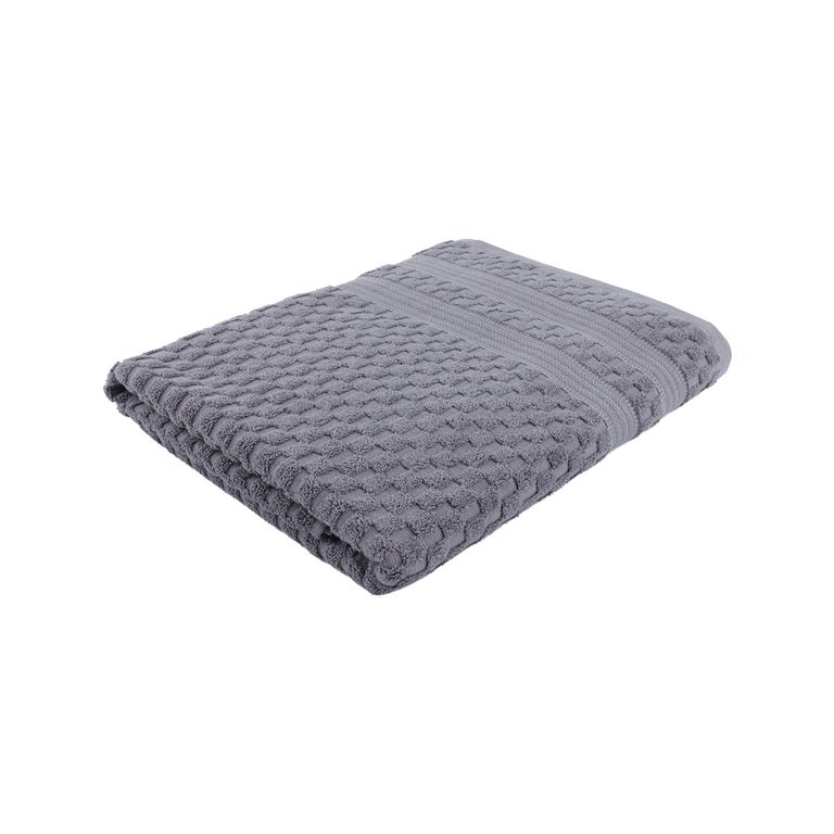 Toalla de Baño Diseño Waffle Plomo