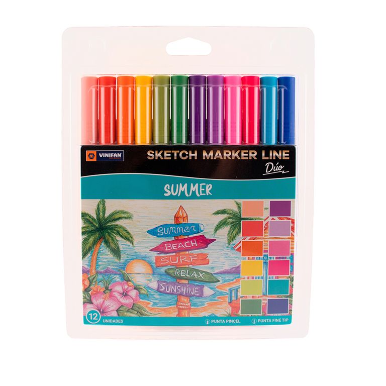 Marcadores Vinifan Sketch Marker Line Summer 12 Und