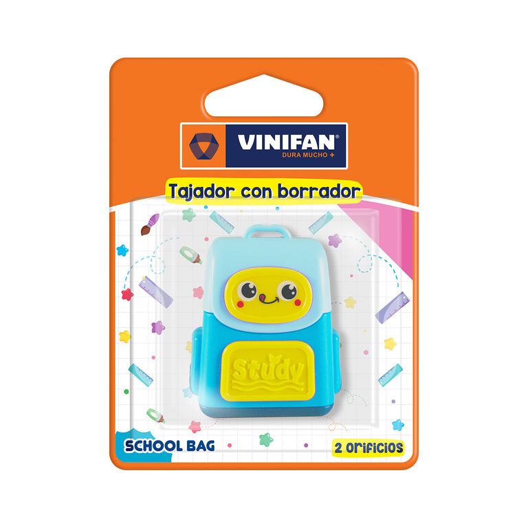 Tajador Vinifan School Bag con Borrador Blíster