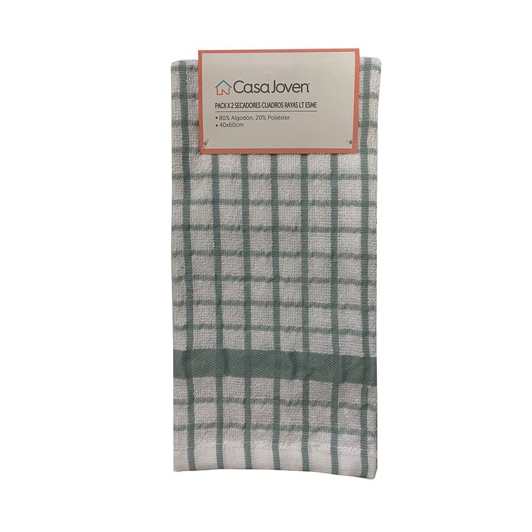 PACK X 2 SECADORES CUADROS RAYAS LT ESME