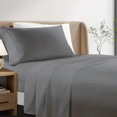 CASA JOVEN - Juego Sábanas Premium 1.5Plz Charcoal