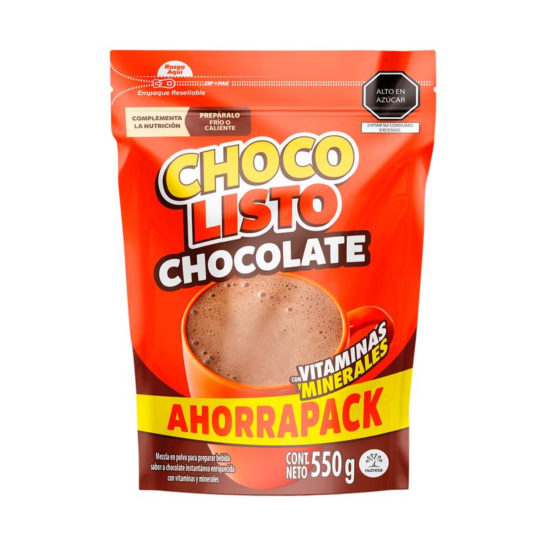 Mezcla Instantánea Chocolisto Doypack 550 g