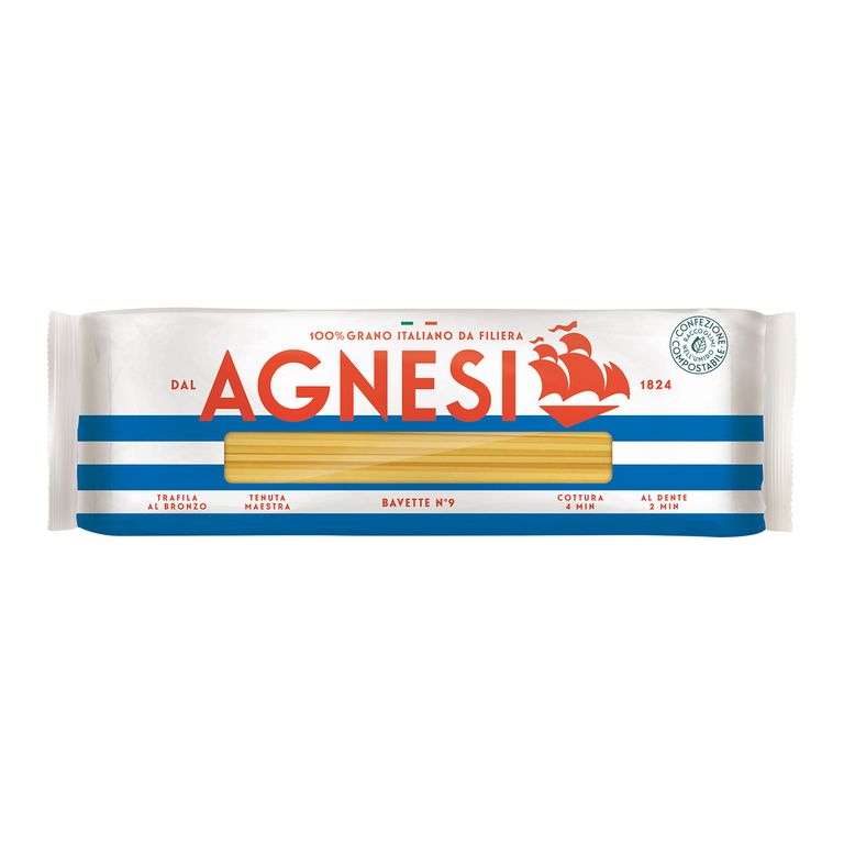 Pasta Bavette N°9 Agnesi Empaque 500 g
