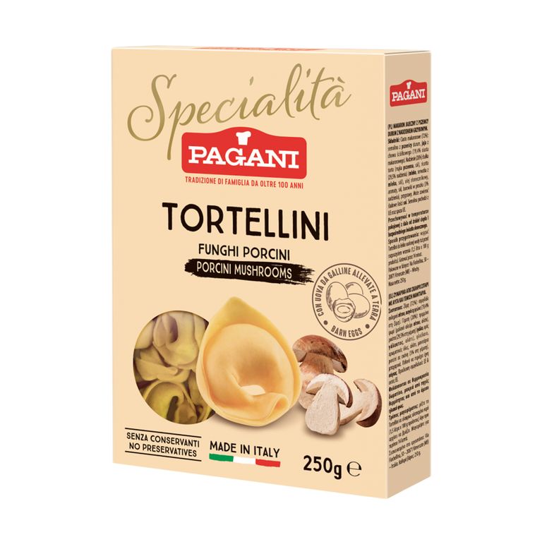 Tortellini Pagani Funghi Porcini Caja 250 g