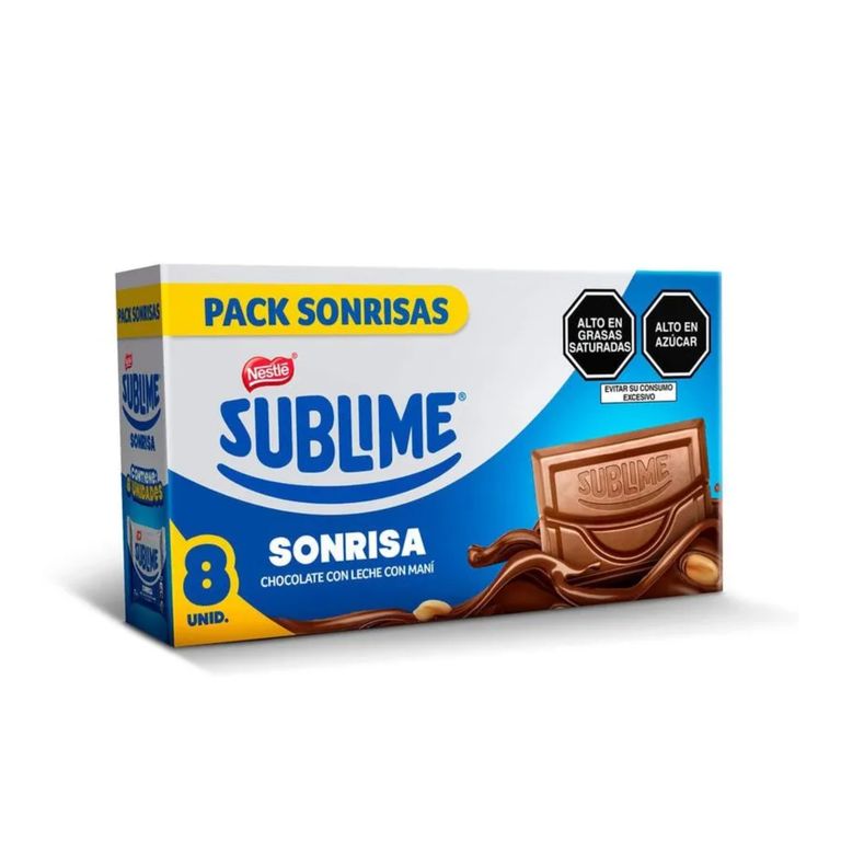 Chocolate Sublime Sonrisa Caja 8 Und