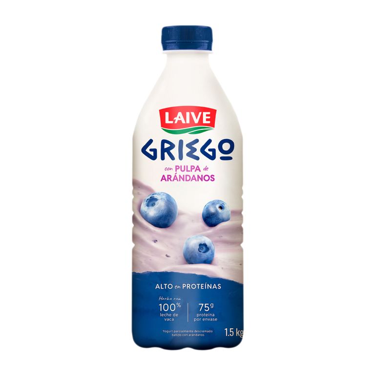 Yogurt Laive Griego Arándanos Botella 1.5 Kg