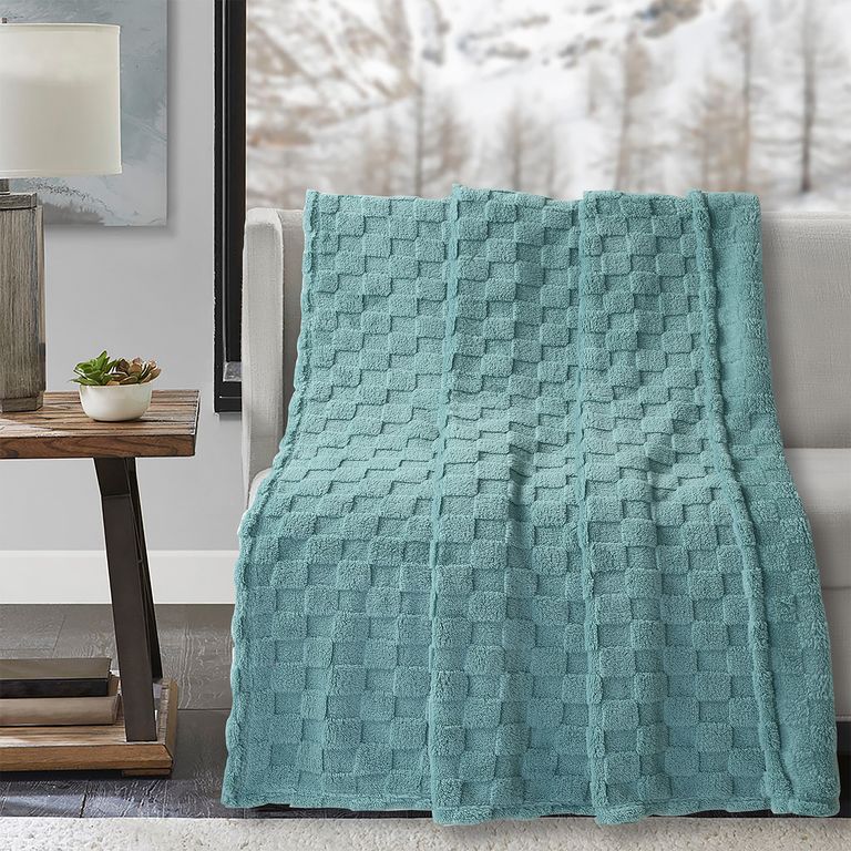 MANTA JQ SHERPA CUBOS LT ESMERALDA