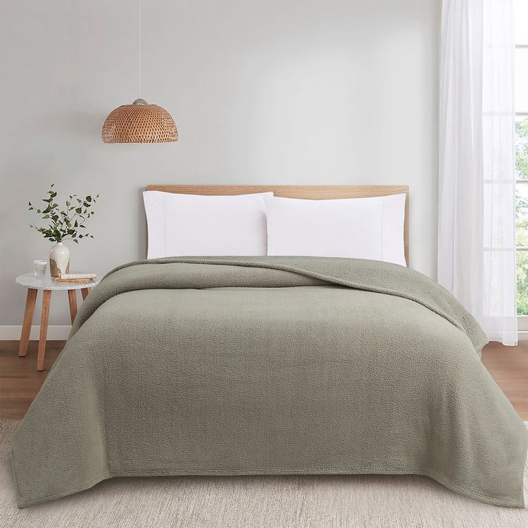 FRAZADA SHERPA 2PLZ TAUPE