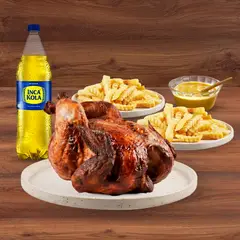 TOTTUS - Pollo Rostizado Tottus + 2 Papas + Ají + Inca Kola 1.5 L