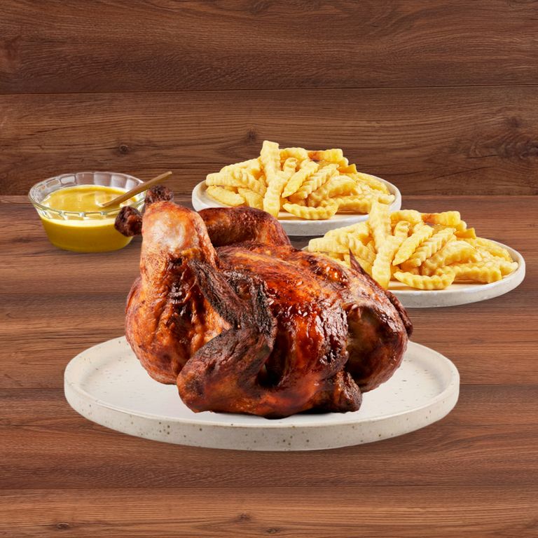 Pollo Rostizado Tottus + 2 Papas + Ají